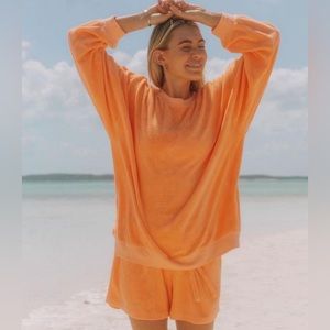 Daily Drills orange terry cloth set 🧡